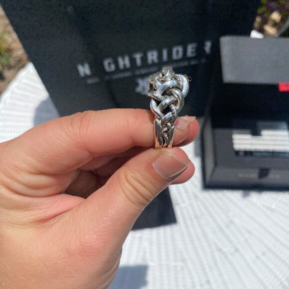 Brand New - Nightrider Patrona Ring with Onxy Eyes Size 9.5 - Picture 10 of 11
